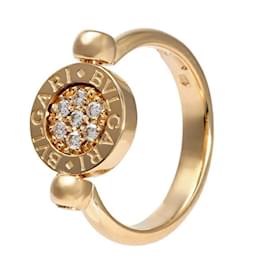 Bulgari-Bague Bvlgari Flip en or jaune K18YG et bande en or blanc K18WG-Autre