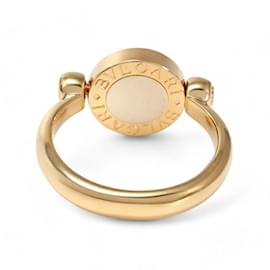 Bulgari-Bvlgari Flip Ring aus K18YG Gelbgold und K18WG Weißgoldband-Andere