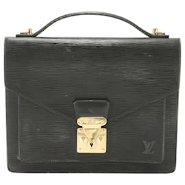 Louis Vuitton-Louis Vuitton Epi Monceau Noir Handbag-Black