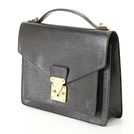 Louis Vuitton-Louis Vuitton Epi Monceau Noir Handbag-Black