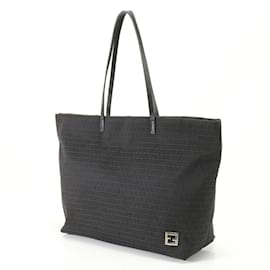 Fendi-Fendi Zucchino Tote Bag-Black