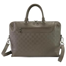 Louis Vuitton-Sac en cuir Porte Document Jour NM Damier Infinie Louis Vuitton-Autre