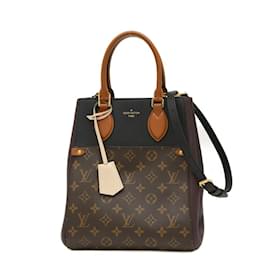 Louis Vuitton-Sac pliable Monogram MM 2Way de Louis Vuitton-Marron,Monogramme