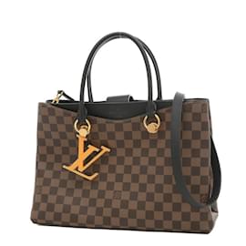 Louis Vuitton-Sac Riverside Noir Damier LV Louis Vuitton-Noir,Damier ebène