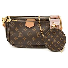 Louis Vuitton-Monogram Multi Pochette Accessoire von Louis Vuitton-Pink,Monogramm