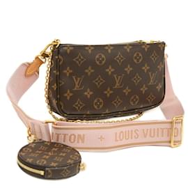 Louis Vuitton-Monogram Multi Pochette Accessoire von Louis Vuitton-Pink,Monogramm