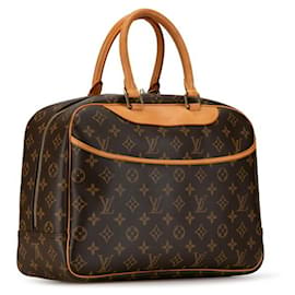 Louis Vuitton-Sac à main Deauville Monogram Louis Vuitton-Marron