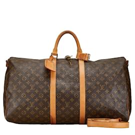 Louis Vuitton-Louis Vuitton Monogram Keepall Bandoulière 55-Marron