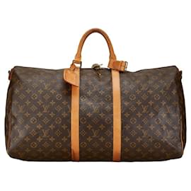 Louis Vuitton-Louis Vuitton Monogram Keepall Bandoulière 55-Marron