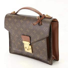 Louis Vuitton-Louis Vuitton Monogram Monceau 28 Handbag-Brown