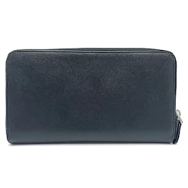 Prada-Prada Black Leather Long Wallet-Black