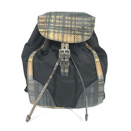 Sac à dos avec logo triangle Prada Noir