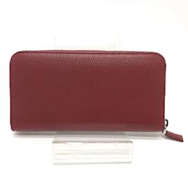 Prada-Prada Red Leather Long Wallet-Red