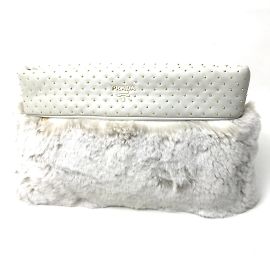 Prada Off White Clutch Bag White