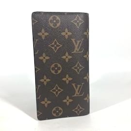 Louis Vuitton-Portefeuille long plié à deux volets Monogram Louis Vuitton en rouge Coklico-Rouge