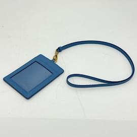 Prada-Prada IMC007 Blue Card Case-Blue