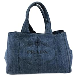 Prada-Prada B1877B Canapa Bag-Blue