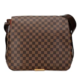 Louis Vuitton-Sac à épaule Damier Bastille Louis Vuitton-Marron