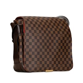 Louis Vuitton-Sac à épaule Damier Bastille Louis Vuitton-Marron