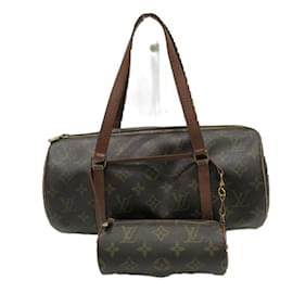 Louis Vuitton-Sac à main Louis Vuitton Monogram Old Papillon 30-Marron,Monogramme