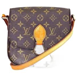 Louis Vuitton-Sac à épaule Saint-Clair Monogram Louis Vuitton-Marron,Monogramme