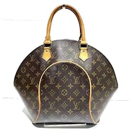 Louis Vuitton-Sac à main Louis Vuitton Monogram Ellipse MM-Marron,Monogramme