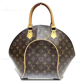 Louis Vuitton-Sac à main Louis Vuitton Monogram Ellipse MM-Marron,Monogramme