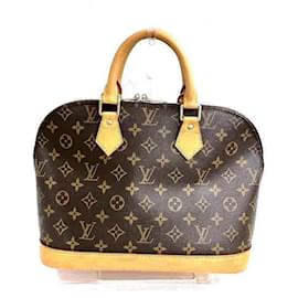 Louis Vuitton-Sac à main Alma Monogram Louis Vuitton-Marron,Monogramme