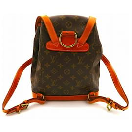 Louis Vuitton-Sac à dos Montsouris MM Monogram Louis Vuitton-Marron