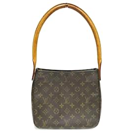 Louis Vuitton-Louis Vuitton Monogram Looping MM M51146 Shoulder Bag-Brown