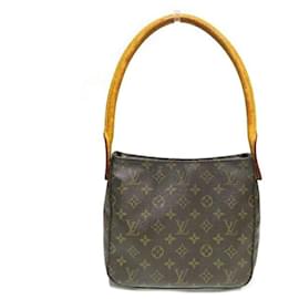 Louis Vuitton-Sac à main Louis Vuitton Monogram Looping MM M51146-Marron