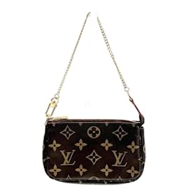 Louis Vuitton-Sac à main Louis Vuitton Monogram Pochette Accessoires M58009-Marron