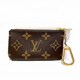 Louis Vuitton-Pochette Cle Monogram Louis Vuitton M62650 Portefeuille/Étui à pièces-Marron