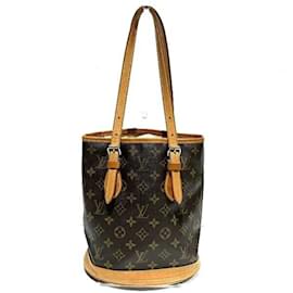 Louis Vuitton-Sac seau Petit Monogram Louis Vuitton-Marron