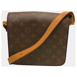 Louis Vuitton-Sac à épaule Louis Vuitton Monogram Cartesier M51253-Marron