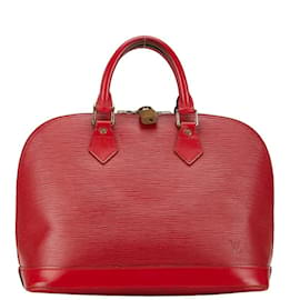 Louis Vuitton-Sac à main Epi Alma Louis Vuitton-Rouge