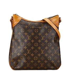 Louis Vuitton-Sac à épaule Odeon MM Monogram Louis Vuitton-Marron