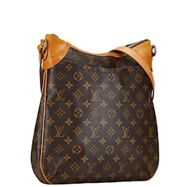 Louis Vuitton-Sac à épaule Odeon MM Monogram Louis Vuitton-Marron