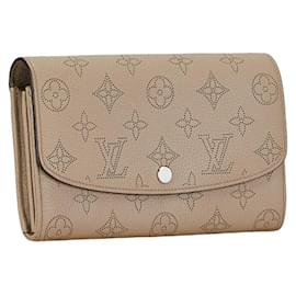 Louis Vuitton-Portefeuille Long Iris Mahina Louis Vuitton-Beige,Autre