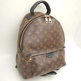 Louis Vuitton-Sac à dos Palm Springs MM Monogram Louis Vuitton-Marron,Monogramme