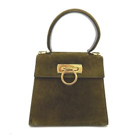Gancini Handtasche von Salvatore Ferragamo Braun