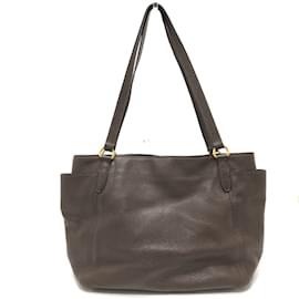 Prada-Bolsa tote de couro marrom Prada-Marrom