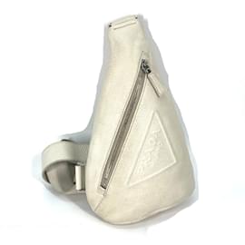 Prada-Prada 2VZ098 Triangle Logo Shoulder Bag-White