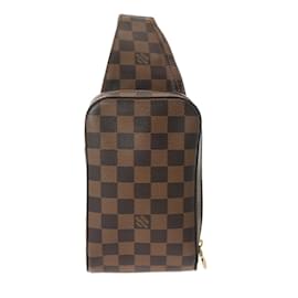 Louis Vuitton-Sac à dos Louis Vuitton Damier Geronimos-Marron,Damier ebène