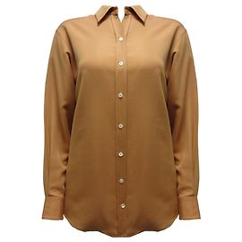 Camicia Matt Duchess con schiena nuda Victoria Beckham Beige