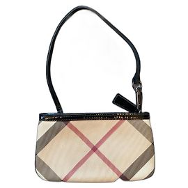 Borsa Mini Pochette Burberry Check Beige Beige