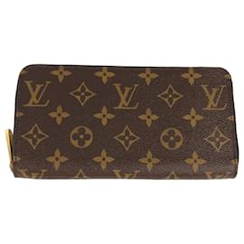 Louis Vuitton-Portefeuille long zippé Monogram Louis Vuitton-Marron