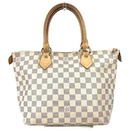 Louis Vuitton-Sac tote Damier Azur N51186 de Louis Vuitton-Blanc