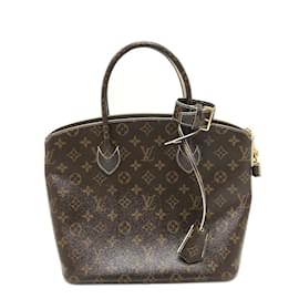 Louis Vuitton-Sac tote brillant Monogram M40597 de Louis Vuitton-Marron