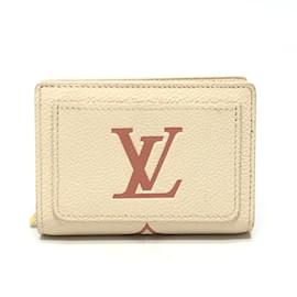 Louis Vuitton-Portefeuille bi-fold Monogram Empreinte Louis Vuitton-Beige